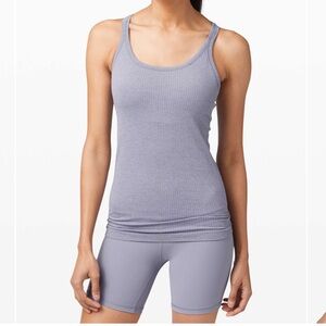 Lululemon ebb to street tank size 4 peri purple